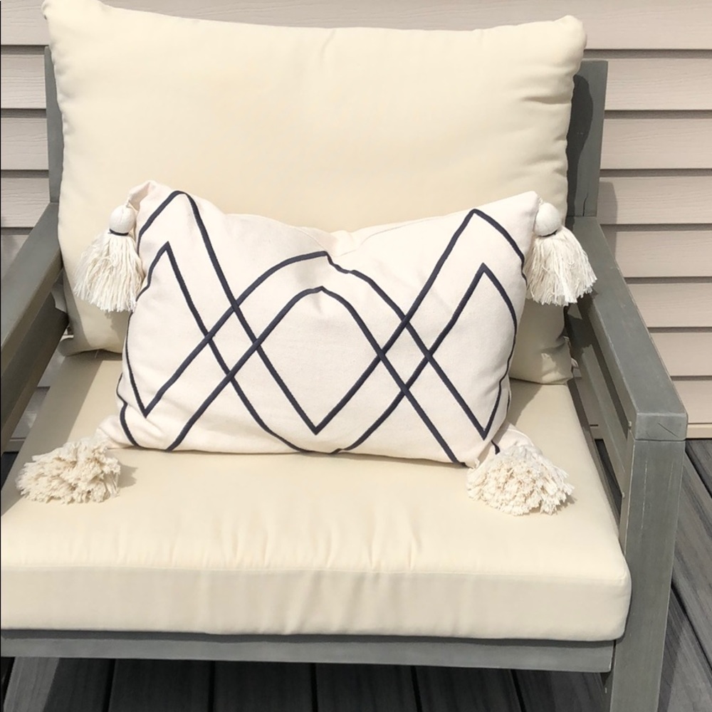 Canvas pillow cover